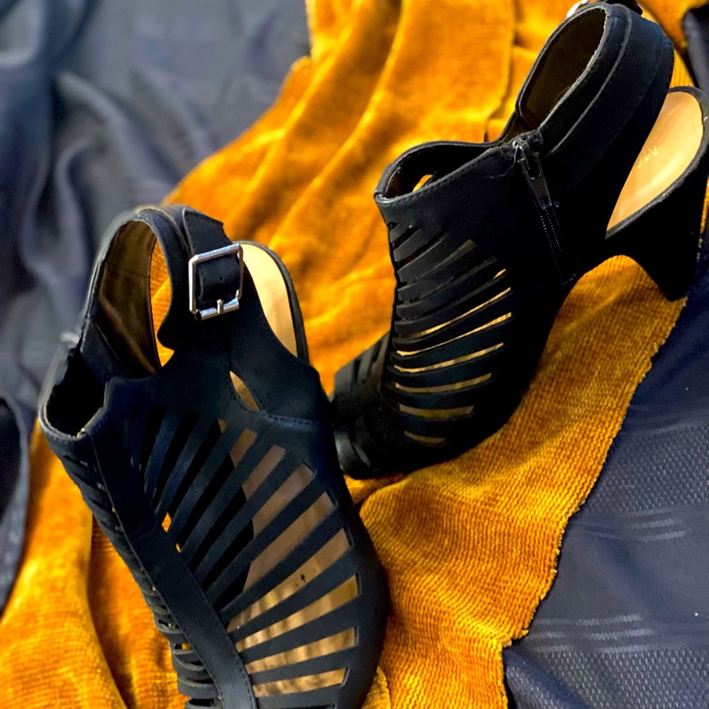 Strappy Bootie Heels